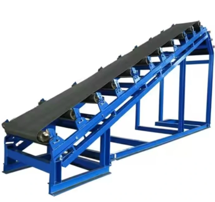 Cinta transportadora industrial con accionamiento motorizado