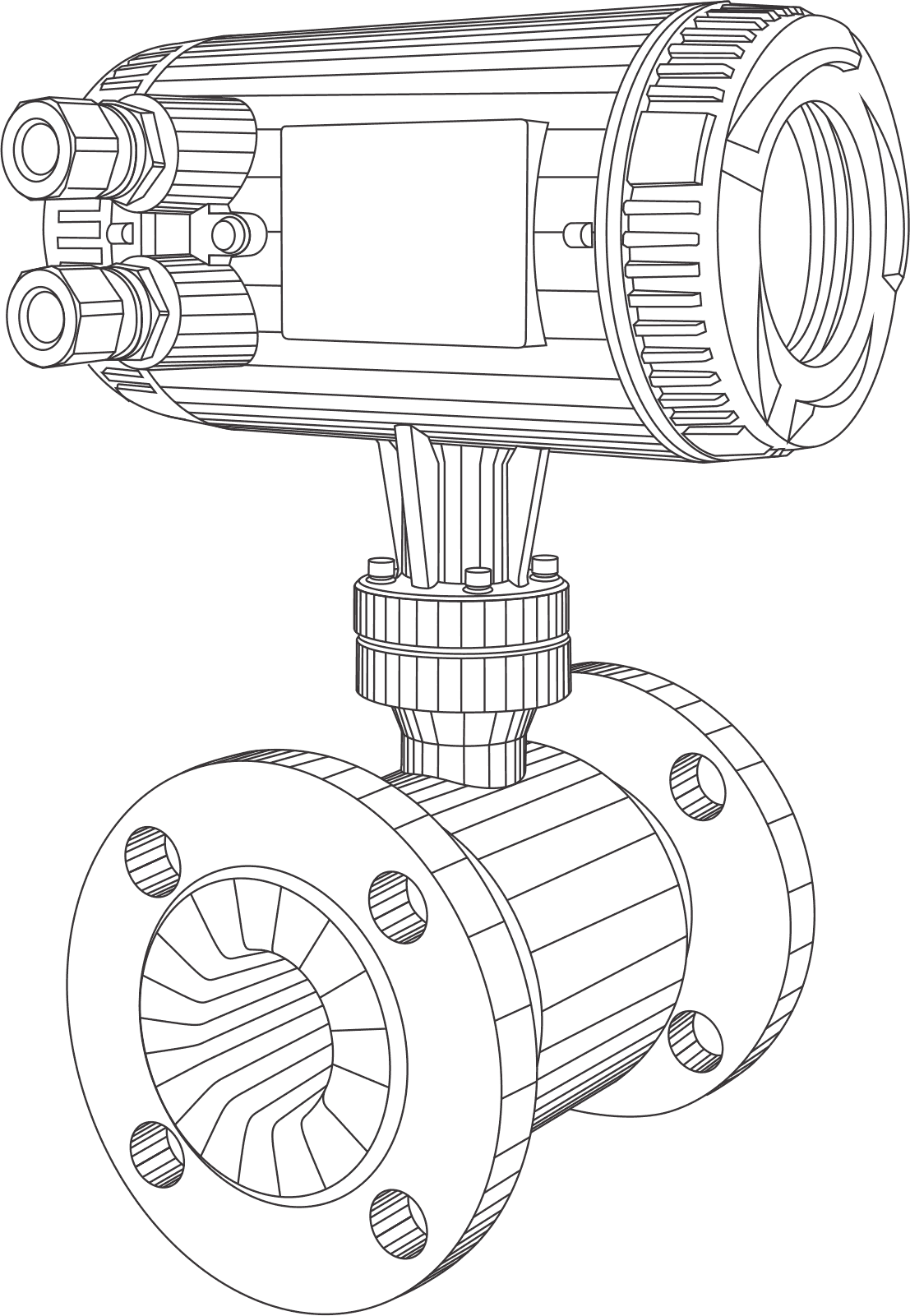 Caudalimetro electromagnetico serie E DT